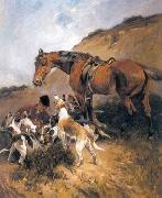 unknow artist Classical hunting fox, Equestrian and Beautiful Horses, 035. oil painting reproduction